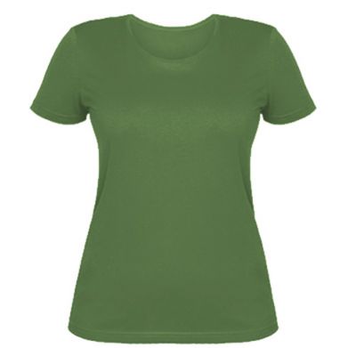 Цвет Оливковый, Женские футболки - PrintSalon
