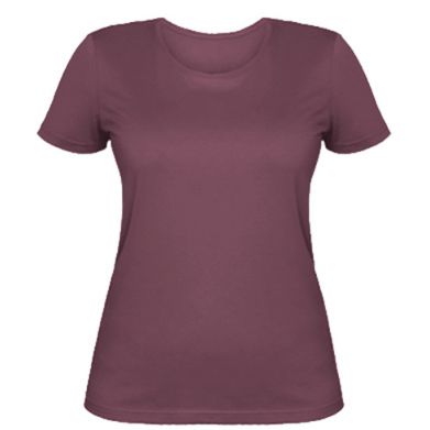 Цвет Бордовый, Женские футболки - PrintSalon