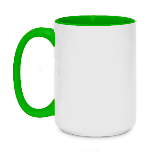 Чашка двухцветная 420ml Keep calm and by bitcoin