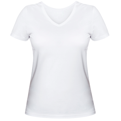 Женская футболка с V-образным вырезом Герб+UA