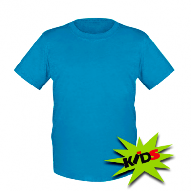 Цвет Голубой, Детские футболки - PrintSalon