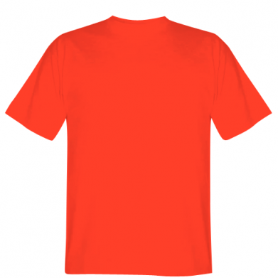 Цвет Ярко-оранжевый, Мужские футболки - PrintSalon