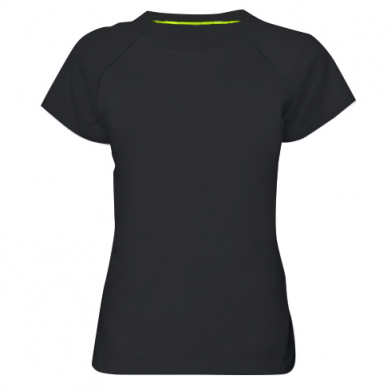 Цвет Черный, Женские футболки для спорта - PrintSalon