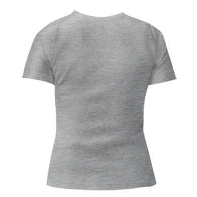 Цвет Серый, Женские футболки с V-образным вырезом - PrintSalon