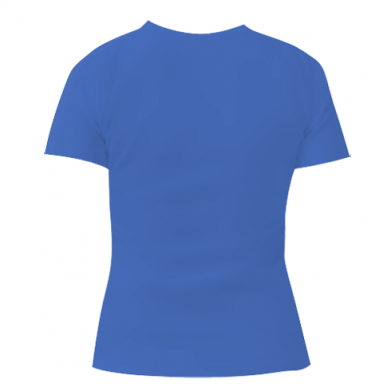 Цвет Синий, Женские футболки с V-образным вырезом - PrintSalon