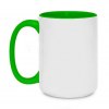 Чашка двухцветная 420ml Keep calm and by bitcoin