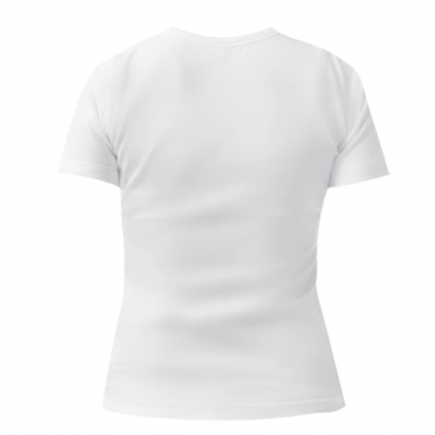 Цвет Белый, Женские футболки с V-образным вырезом - PrintSalon