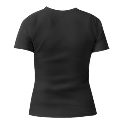 Колір Чорний, Жіночі футболки з V-подібним вирізом - PrintSalon