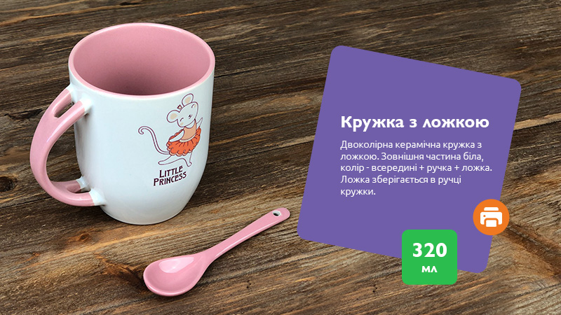 Чашки з ложками
