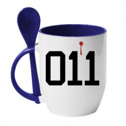 Чашка з ложкою 011 - PrintSalon