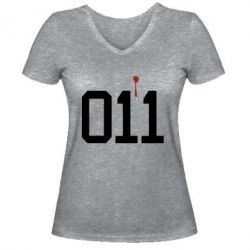 Жіноча футболка з V-подібним вирізом 011 - PrintSalon