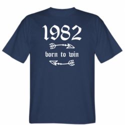 Мужская футболка Stedman 1982 Born to win - PrintSalon