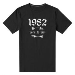 Мужская футболка премиум 1982 Born to win - PrintSalon