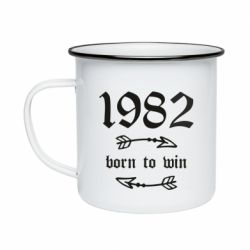Кружка эмалированная 1982 Born to win