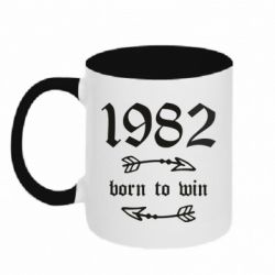 Чашка двокольорова 1982 Born to win