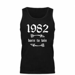 Мужская майка 1982 Born to win - PrintSalon