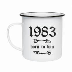Кружка эмалированная 1983 Born to win