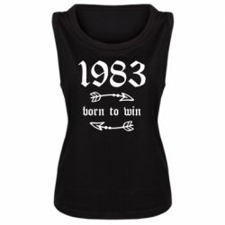 Майка жіноча 1983 Born to win - PrintSalon
