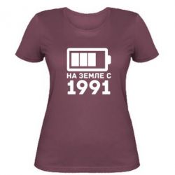Женская футболка 1991 - PrintSalon