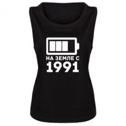 Женская майка 1991 - PrintSalon