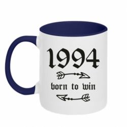 Чашка двокольорова 1994 Born to win