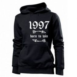 Худі жіноче 1997 Born to win - PrintSalon