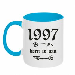 Чашка двокольорова 1997 Born to win