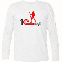 Футболка с длинным рукавом 1Cupergirl - PrintSalon