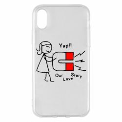 Чехол для iPhone X/Xs 2302Our love story2 - PrintSalon