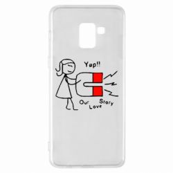 Чехол для Samsung A8+ 2018 2302Our love story2 - PrintSalon