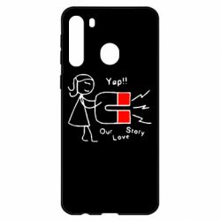 Чехол для Samsung A21 2302Our love story2 - PrintSalon