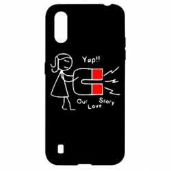 Чехол для Samsung A01/M01 2302Our love story2 - PrintSalon