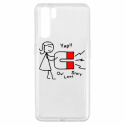 Чехол для Oppo A91/Reno3 2302Our love story2 - PrintSalon