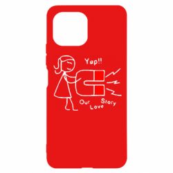 Чехол для Xiaomi Mi11 Lite 2302Our love story2 - PrintSalon