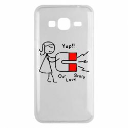 Чехол для Samsung J3 2016 2302Our love story2 - PrintSalon