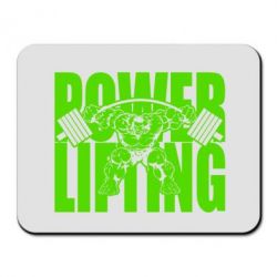 Коврик для мыши Powerlifting logo - PrintSalon