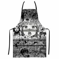 Фартух з 3D принтом Ahegao Glitch - PrintSalon