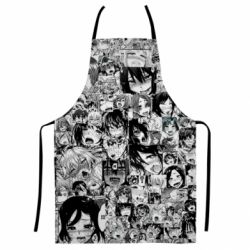 Фартух з 3D принтом Ahegao manga - PrintSalon