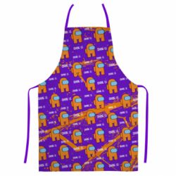 Фартук с 3D принтом Among Us and grunge background - PrintSalon