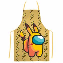 Фартук с 3D принтом Among Us - Pikachu skin - PrintSalon