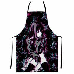 Фартух з 3D принтом Anime Girl Glitch - PrintSalon