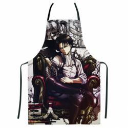 Фартух з 3D принтом Attack on Titan Кapral Levi - PrintSalon