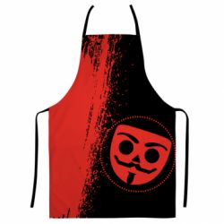 Фартух з 3D принтом Бабл Квас червоний арт - PrintSalon