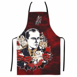 Фартух з 3D принтом Батько наш Бандера Мяу! - PrintSalon