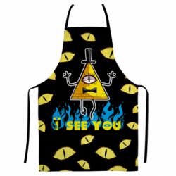 Фартух з 3D принтом Bill Cipher - PrintSalon