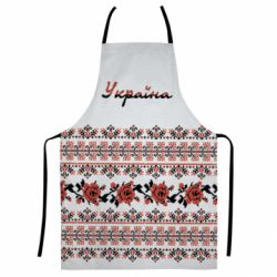 3D фартух Black and Red Ukraine - PrintSalon