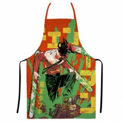 Фартух з 3D принтом Человек Бензопила - PrintSalon