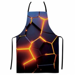 Фартух з 3D принтом Cracked Blocks - PrintSalon