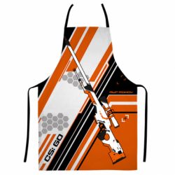 Фартух з 3D принтом CS: GO AWP Asiimov Skin - PrintSalon