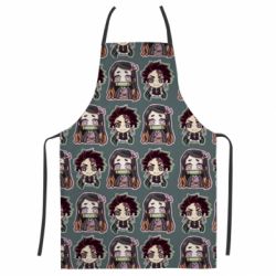 Фартук с 3D принтом Cute Tanjiro with Nezuko - PrintSalon